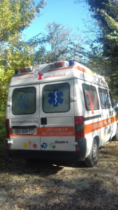 Una delle ambulanze veterinarie di LNDC nelle zone terremotate